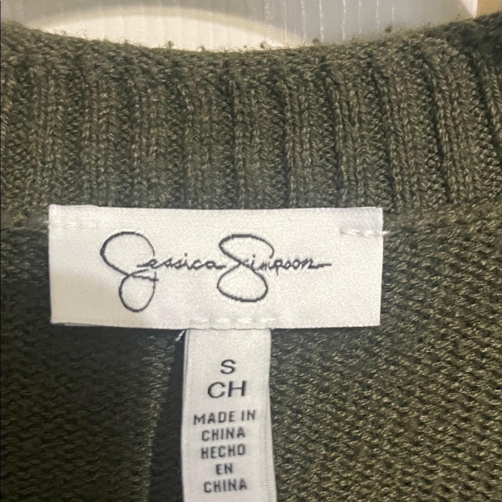 Jessica Simpson Dark Green Long Sleeve Dress - Picture 2 of 5